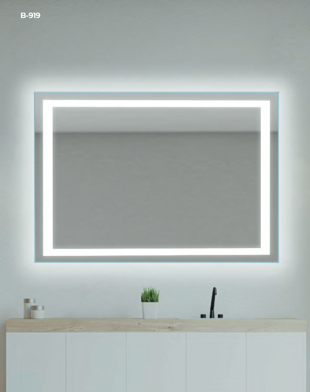 Espejo rectangular led serie 19 - Meet Home